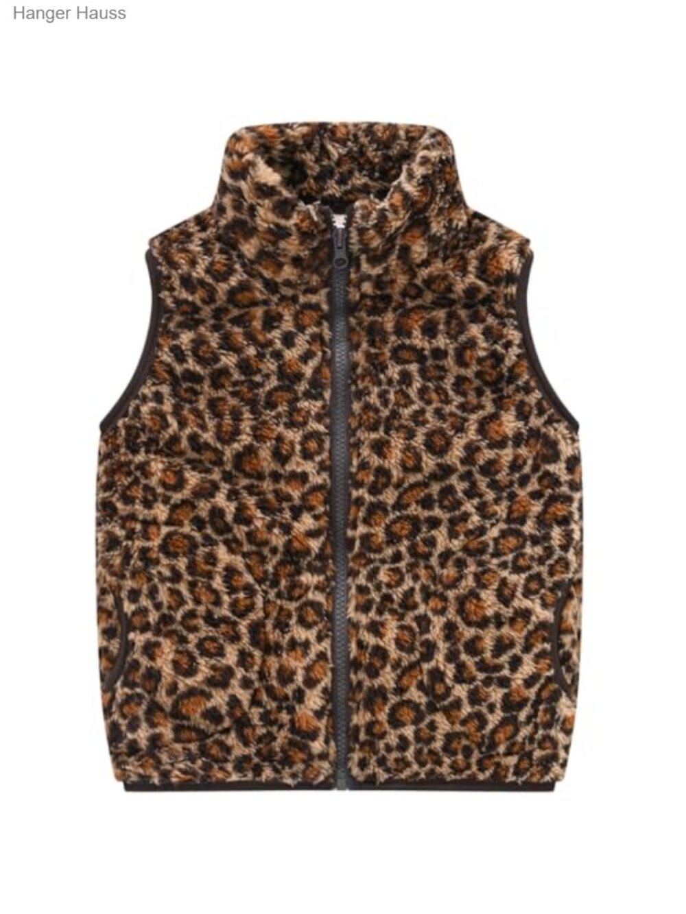 Toddler Fleece Vest Zip Up Sleeveless Jacket with Pockets Kids Outerwear
